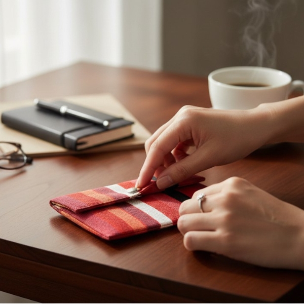 PORTEFEUILLE LAAS ROUGE ARTIGA